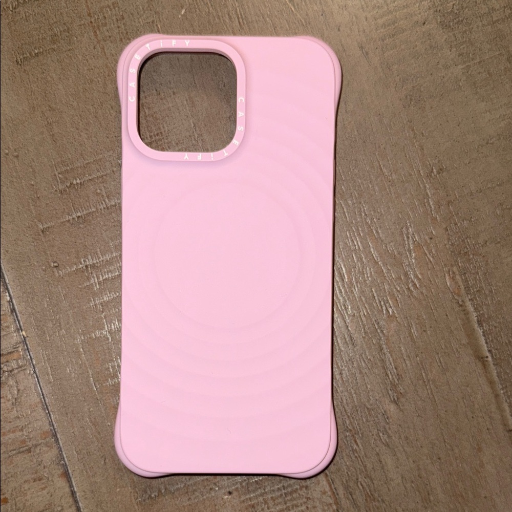 Casetify Pink Silicone Ripple IPhone 16 Pro Max Case